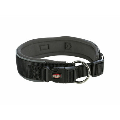 Trixie Hundehalsband Trixie Premium Schwarz Graphit M/L 40-48 Cm