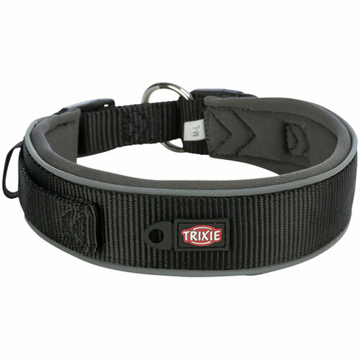 Trixie Hundehalsband Trixie Premium Schwarz Graphit M/L 40-48 Cm