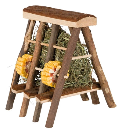 Trixie Heuraufe Rinde Holz Mit Heu