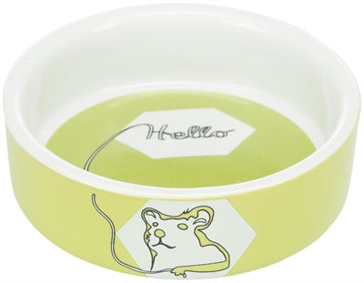 Trixie Futterschale / Wasserschale Keramikstreifen Hamster Sortiert