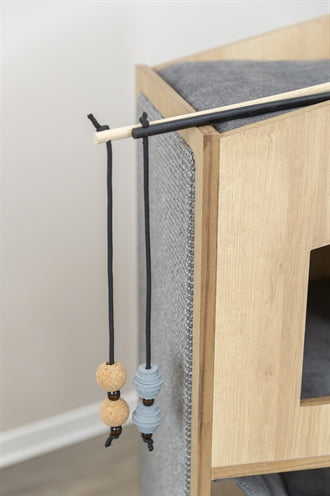 Trixie Katze Spielzeug Spielen Stab Mit Hantel Citystyle Filz / Holz
