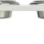 Trixie Be Nordic Set Fressnapf/Wassernapf Holz/Edelstahl Weiss