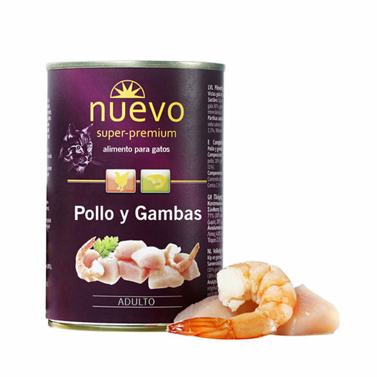 Nuevo Katzenfutter Nuevo Huhn 2 Kg 400 Gr