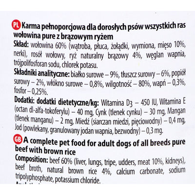 Nassfutter Dolina Noteci Premium Rindfleisch Reise 800 G