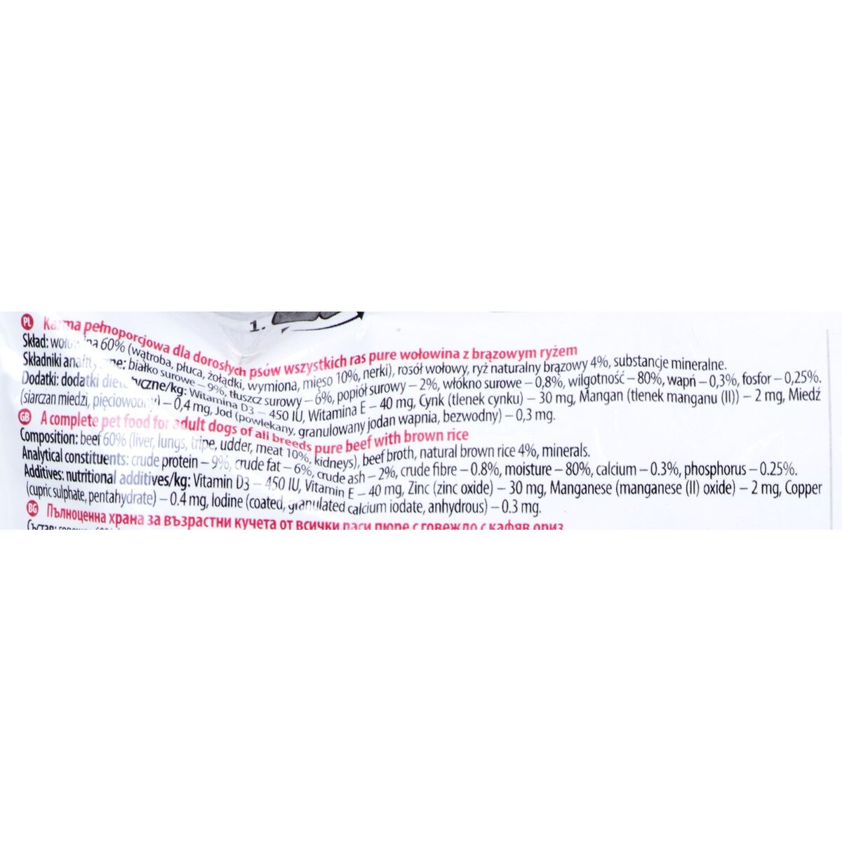 Nassfutter Dolina Noteci Premium Rindfleisch Reise 500 G