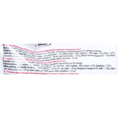 Nassfutter Dolina Noteci Premium Rindfleisch Reise 500 G