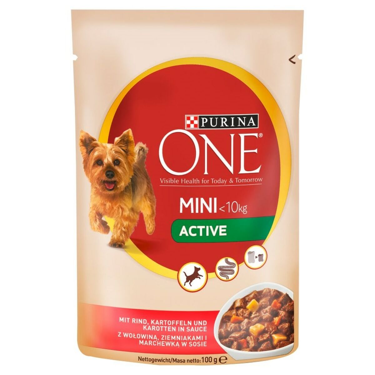 Purina Nassfutter Purina One Rindfleisch Kartoffeln 100 G