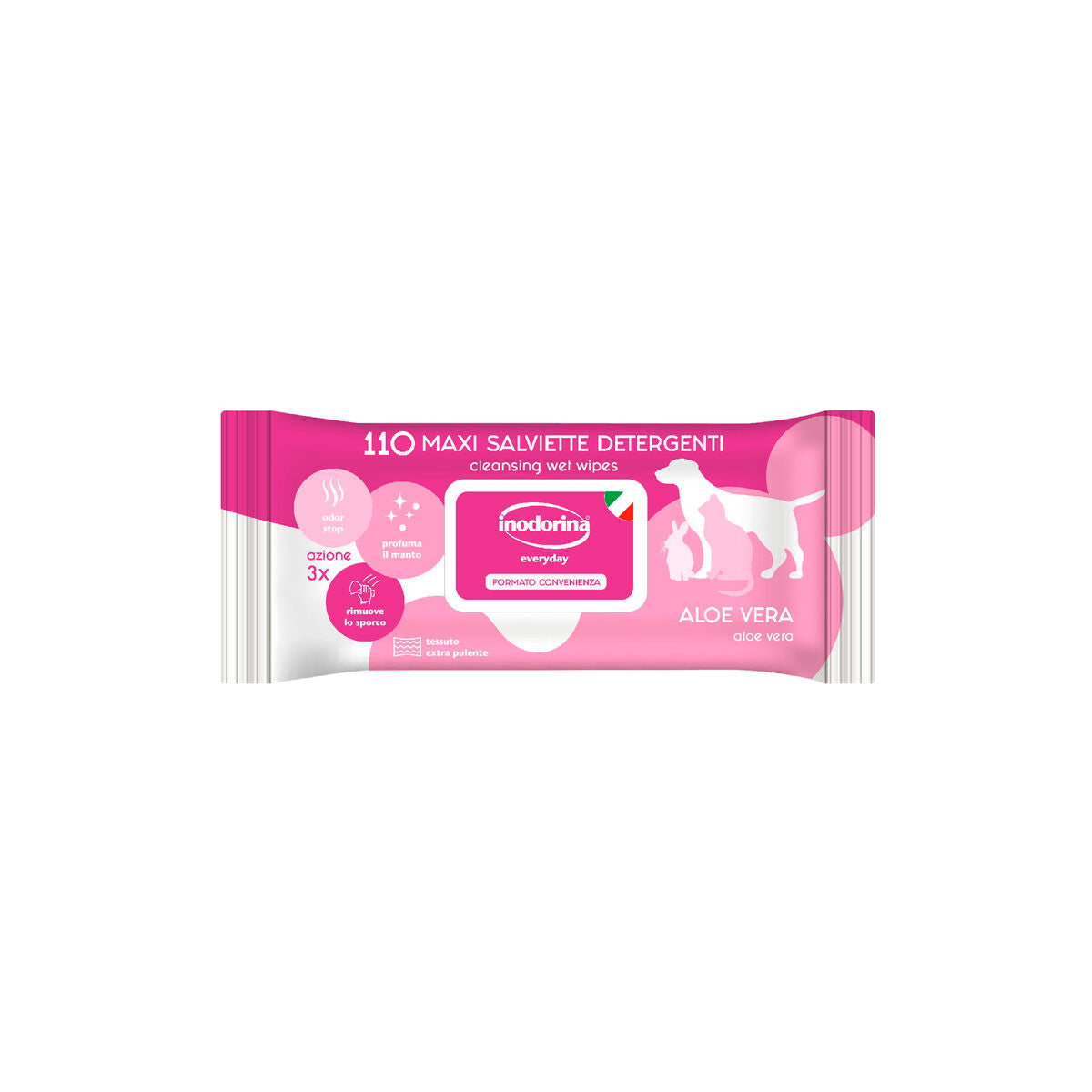 Inodorina Feuchttücher Für Haustiere Inodorina Aloe Vera 110 Stück