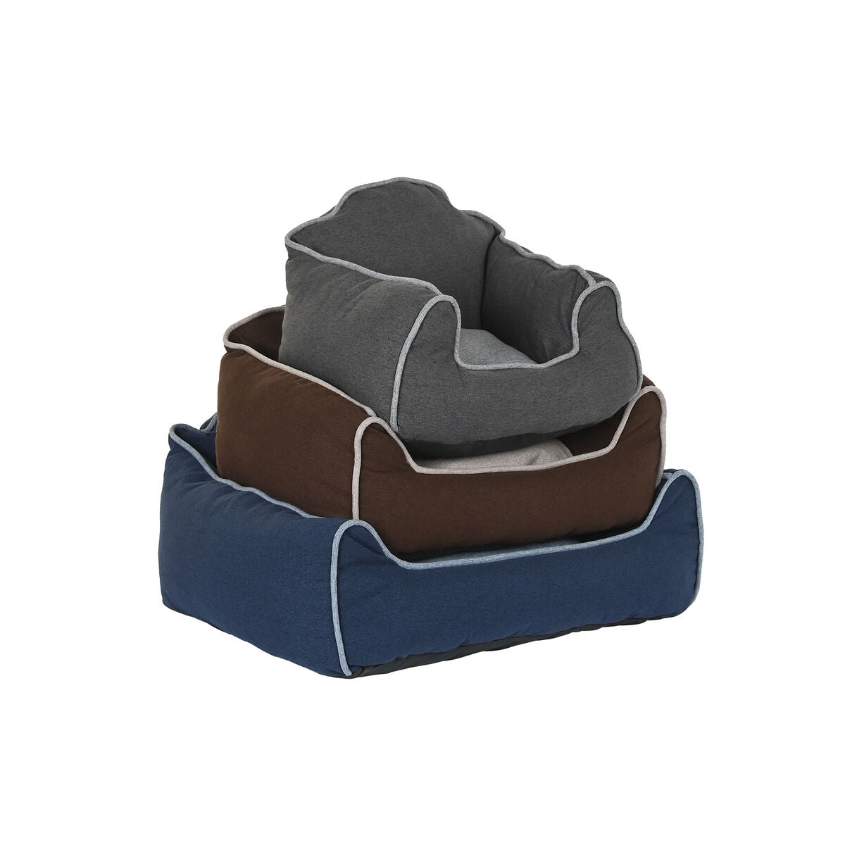 Dkd Home Decor Haustierbettchen Dkd Home Decor Blau Braun Grau 72 X 61 X 34 Cm