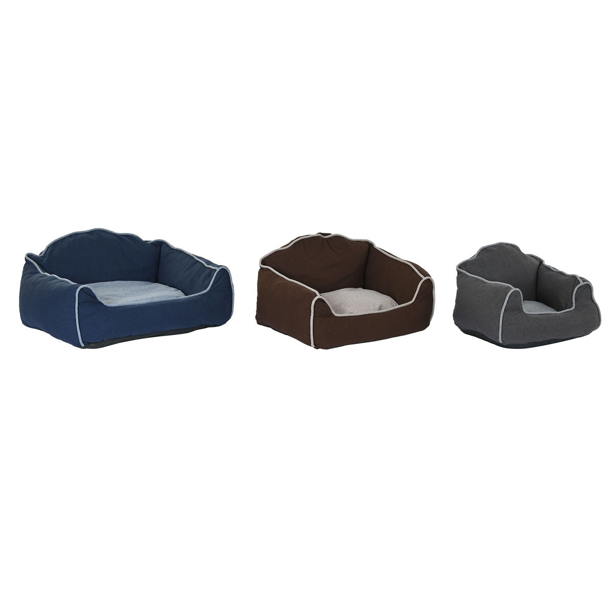 Dkd Home Decor Haustierbettchen Dkd Home Decor Blau Braun Grau 72 X 61 X 34 Cm