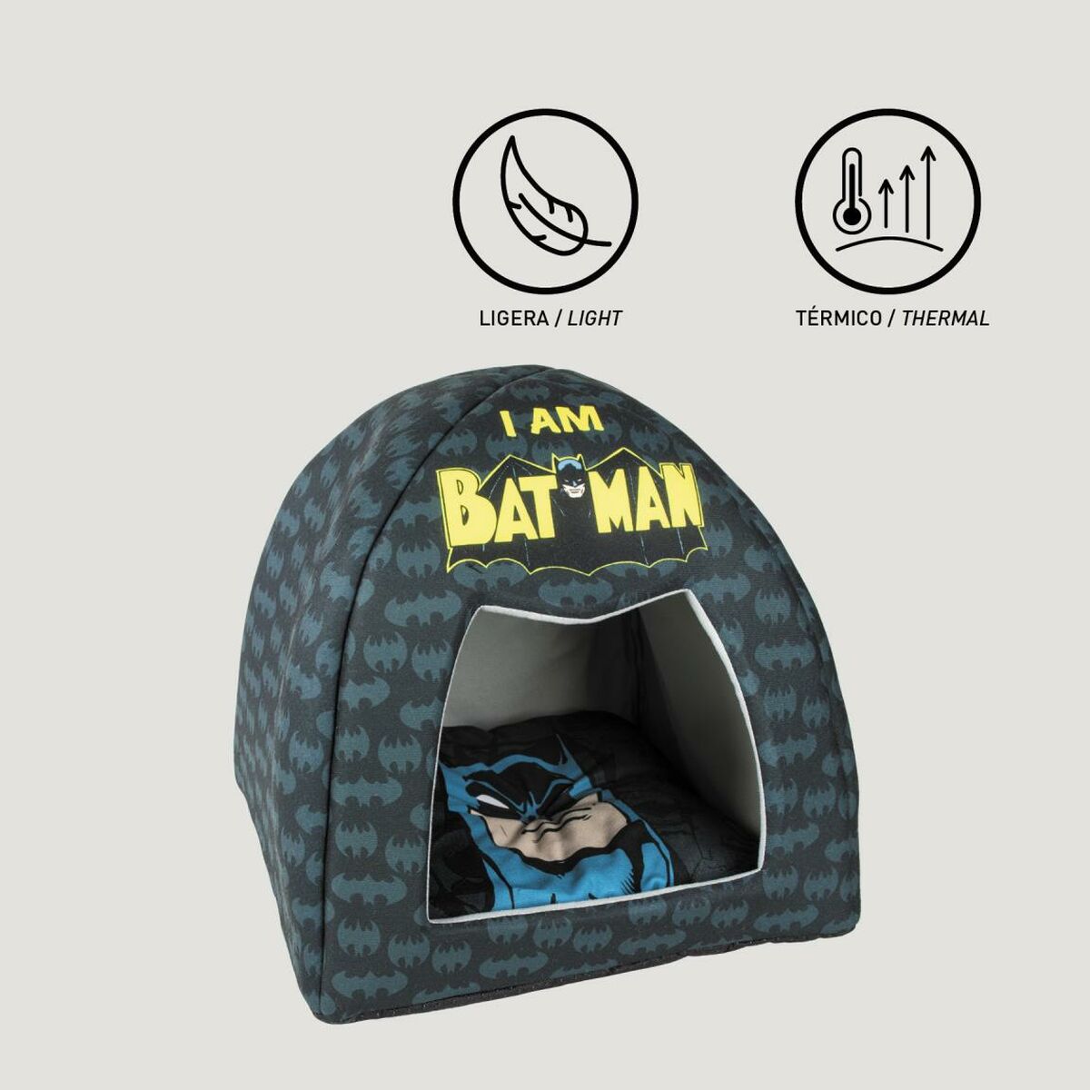 Batman Hundebett Batman Schwarz Polyester