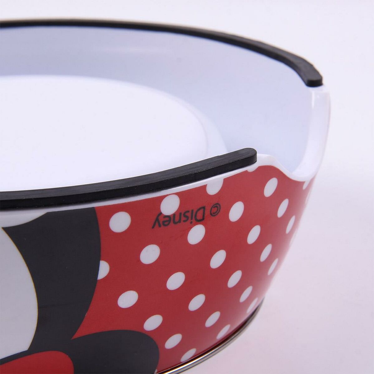 Minnie Mouse Futternapf Für Hunde Minnie Mouse Rot Melamine 180 Ml Schwarz Metall