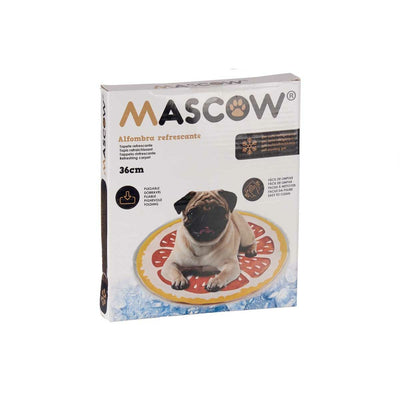 Mascow Kühlmatte Für Haustiere Orange 35 X 1 X 35 Cm Gelb