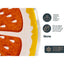 Mascow Kühlmatte Für Haustiere Orange 35 X 1 X 35 Cm Gelb