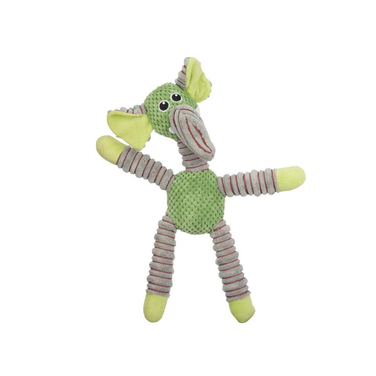 Mascow Hundespielzeug Grün Grau Elefant 32 X 40 X 18 Cm Plüschtier Mit Ton