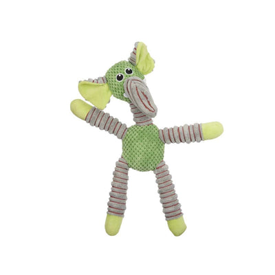 Mascow Hundespielzeug Grün Grau Elefant 32 X 40 X 18 Cm Plüschtier Mit Ton