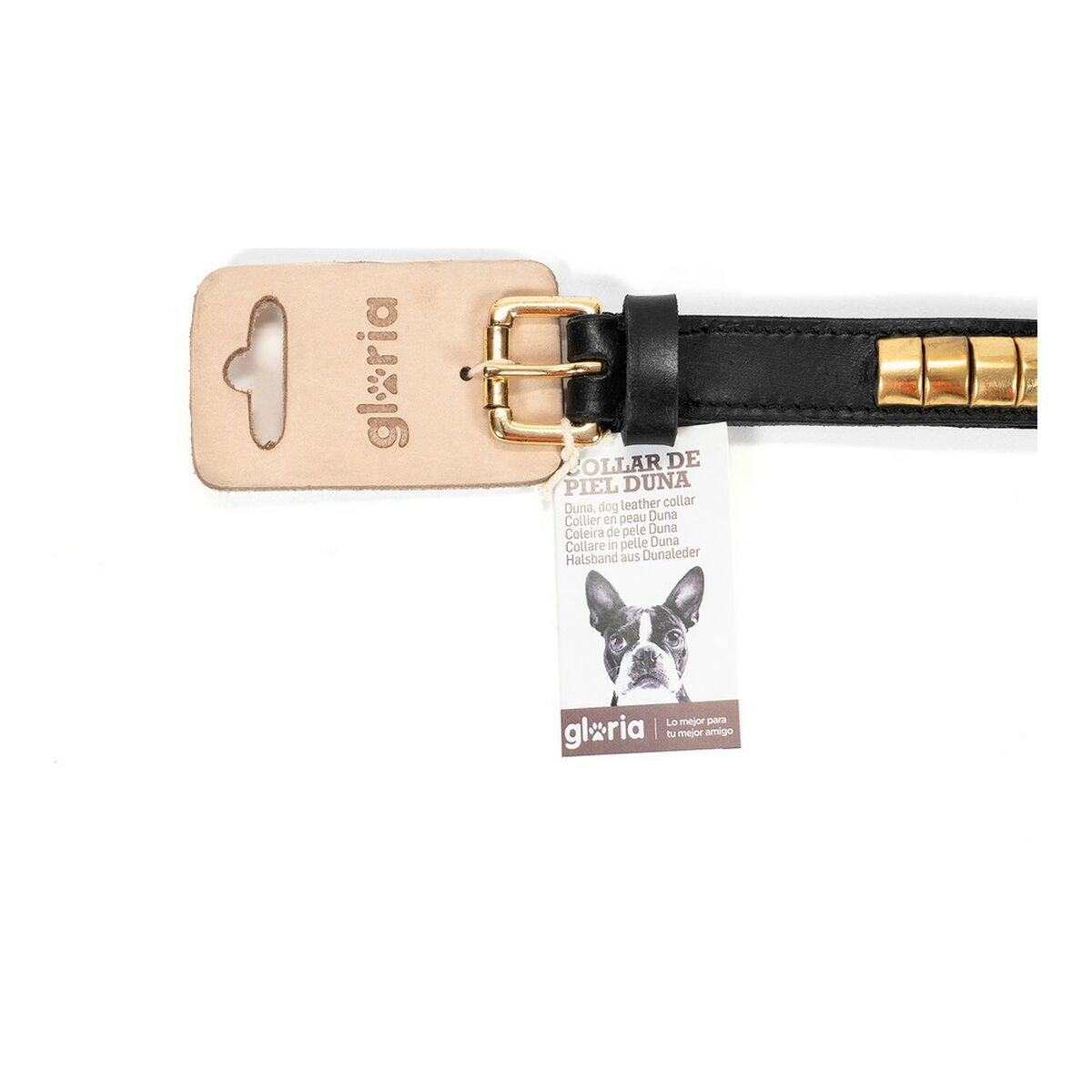 Gloria Hundehalsband Gloria Duna Schwarz Gold 50 Cm (50 X 2,5 Cm)