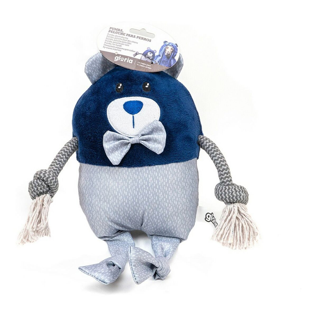 Gloria Hundespielzeug Gloria Pumba Blau Bär 23 X 16 Cm