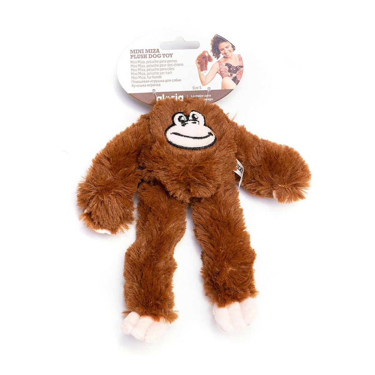 Gloria Hundespielzeug Gloria Miza Braun Affe