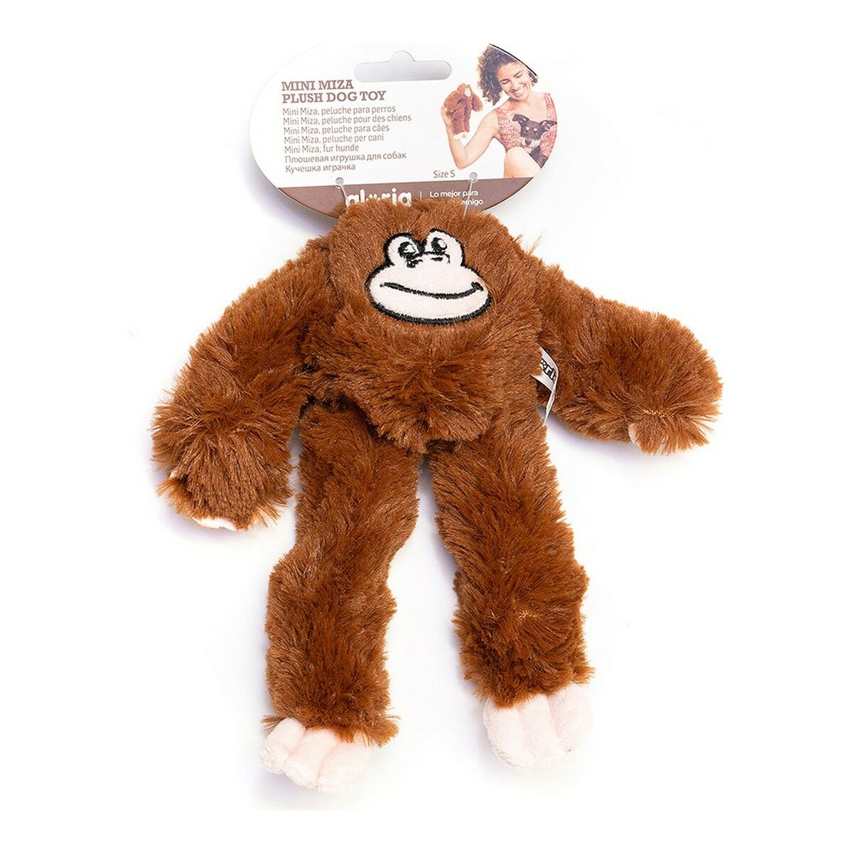 Gloria Kuscheltier Für Hunde Gloria Mizaru 11 X 44 X 45 Cm Affe Braun