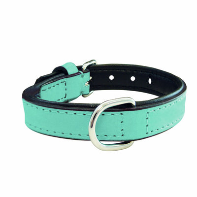 Gloria Hundehalsband Gloria 30 Cm Polsterung Leder Blau