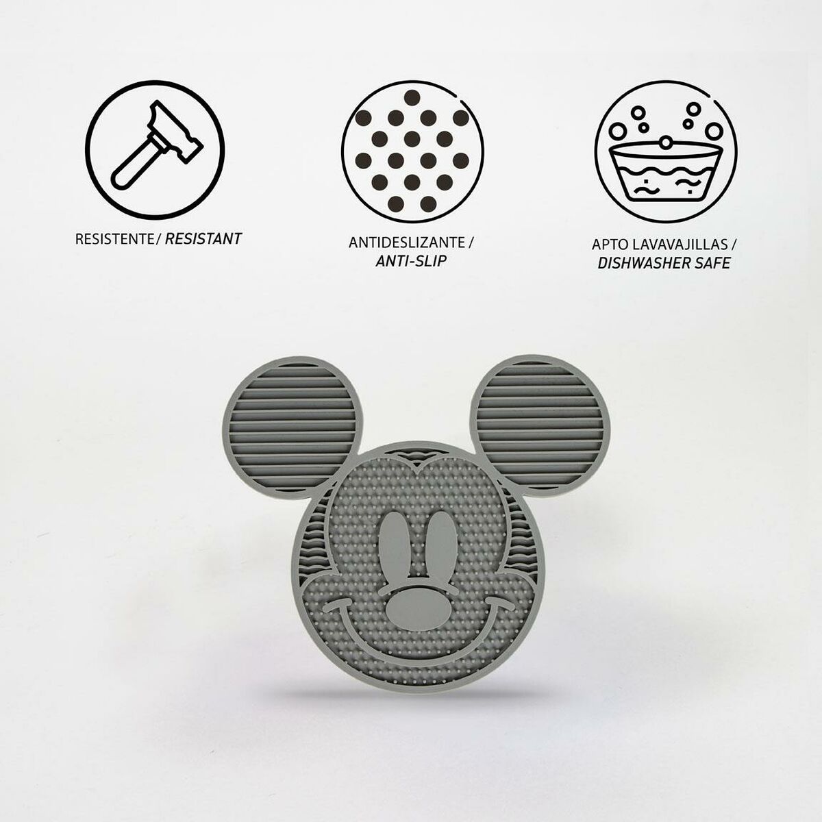 Mickey Mouse Futternapf Für Hunde Mickey Mouse Grau Silikon 28 X 15 X 1,5 Cm