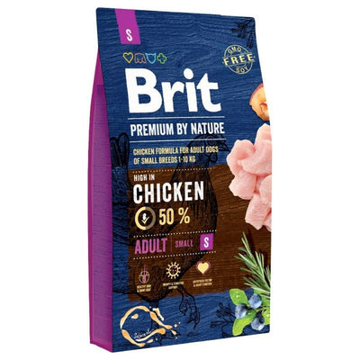 Hundefutter Brit Premium By Nature Adult Small Erwachsener Huhn 3 Kg