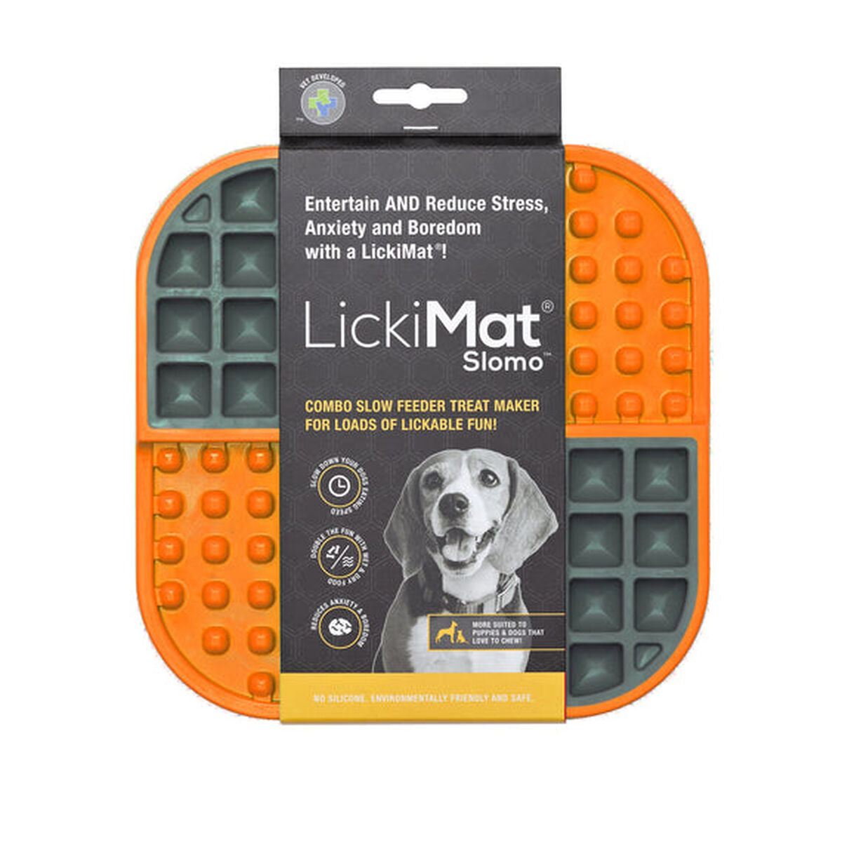 Lickimat Futternapf Für Hunde Lickimat Dog Slomo Orange Polypropylen Tpr