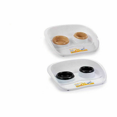 Stefanplast Futternapf Für Haustiere Stefanplast Double Kunststoff 34 X 11 X 46,5 Cm (24 Stück)