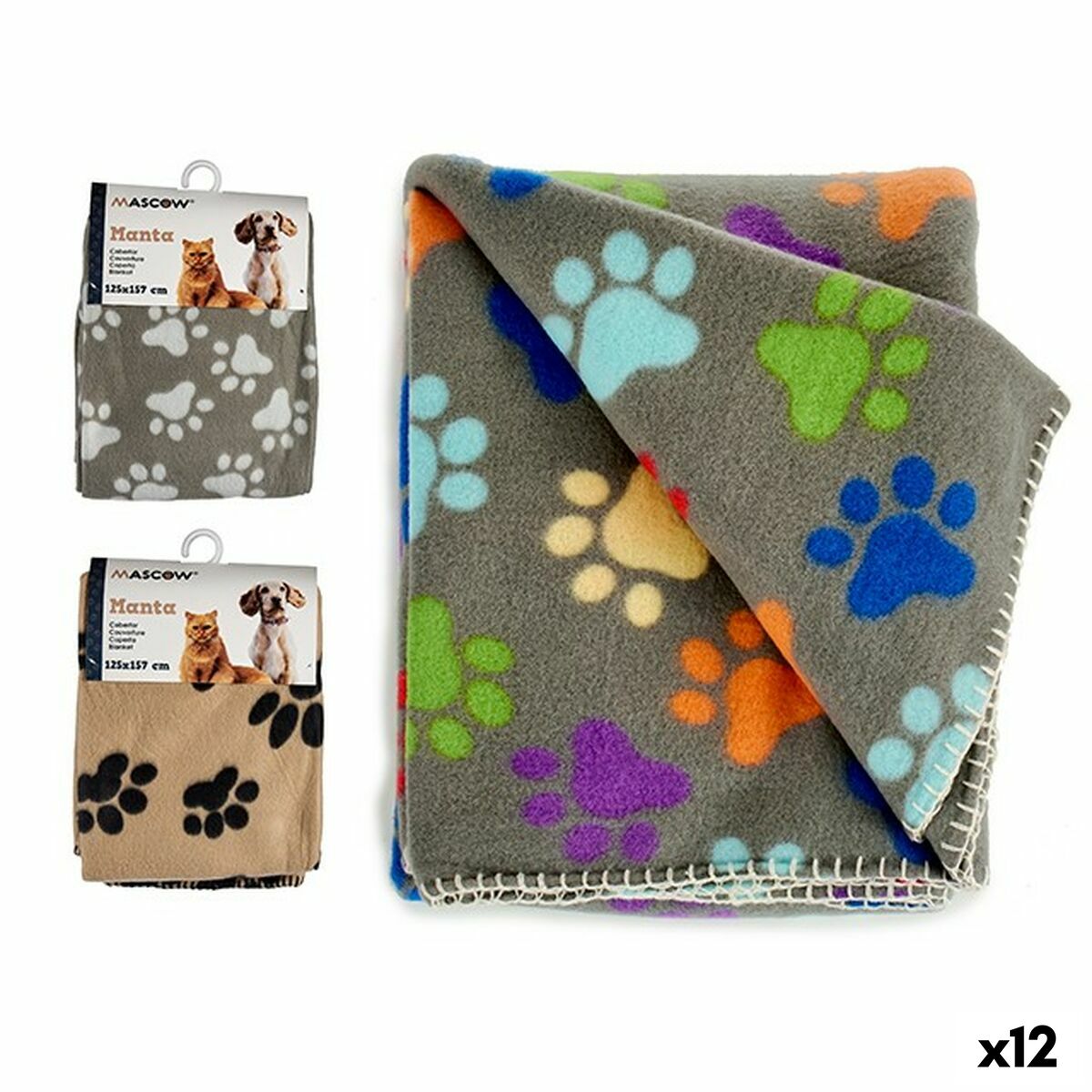 Mascow Decke Für Haustiere 39,5 X 7 X 27,5 Cm (12 Stück)
