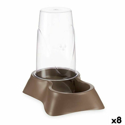 Mascow Futternapf Für Haustiere Ausgabegerät Beige Kunststoff 1,5 L 16 X 24,5 X 24 Cm (8 Stück)