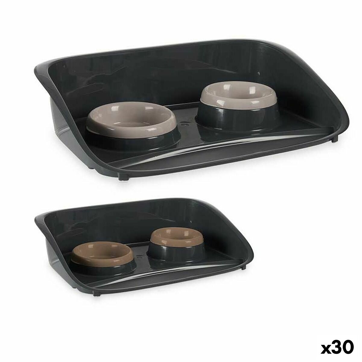 Mascow Futternapf Für Haustiere Polypropylen 32,5 X 10 X 46,5 Cm (30 Stück)