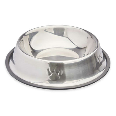 Mascow Futternapf Für Hunde Mascow 309 Grau Silberfarben Gummi Metall 26 X 7 X 26 Cm (12 Stück)