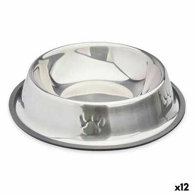 Mascow Futternapf Für Hunde Mascow 309 Grau Silberfarben Gummi Metall 26 X 7 X 26 Cm (12 Stück)