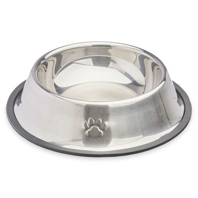 Mascow Futternapf Für Hunde Mascow 310 Grau Silberfarben Gummi Metall 22 X 6 X 22 Cm (12 Stück)
