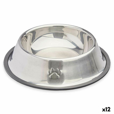 Mascow Futternapf Für Hunde Mascow 310 Grau Silberfarben Gummi Metall 22 X 6 X 22 Cm (12 Stück)