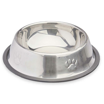 Mascow Futternapf Für Hunde Mascow 311 Grau Silberfarben Gummi Metall 35 X 0,03 X 25 Cm (24 Stück)