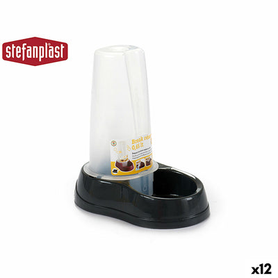 Stefanplast Futternapf Für Haustiere Stefanplast 04092 Durchsichtig Dunkelgrau Kunststoff 650 Ml 12 X 19,5 X 19 Cm (12 Stück)